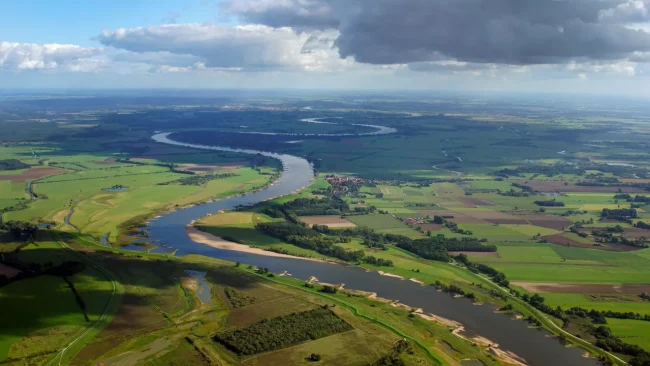 Elbe aus der Luft