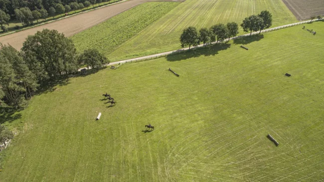 Geländeplatz von oben