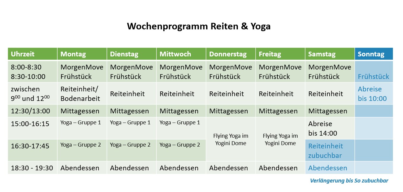 Wochenprogramm Reiten und Yoga_2026_Stand August